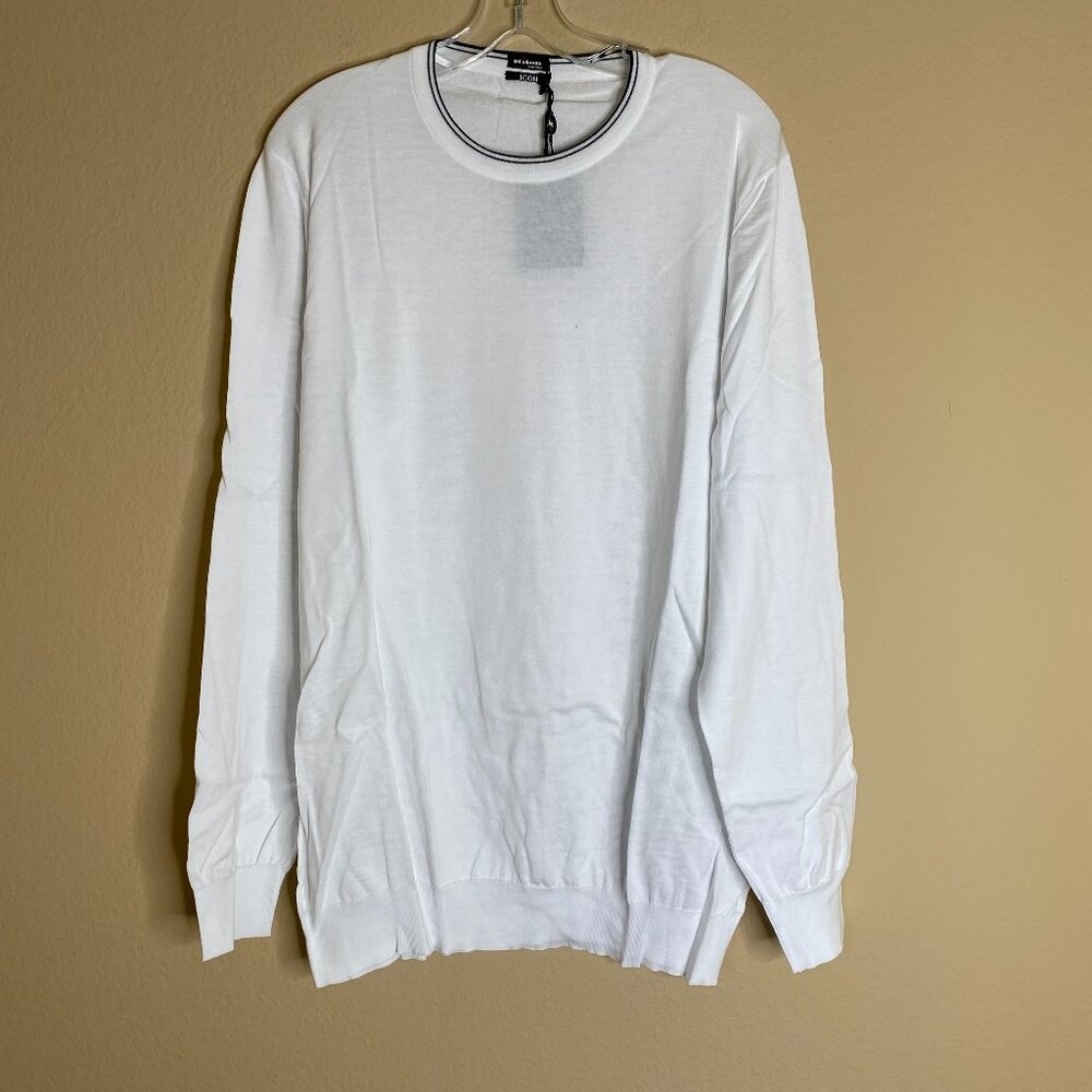 NEW kiton long sleeve tee w/ black trim